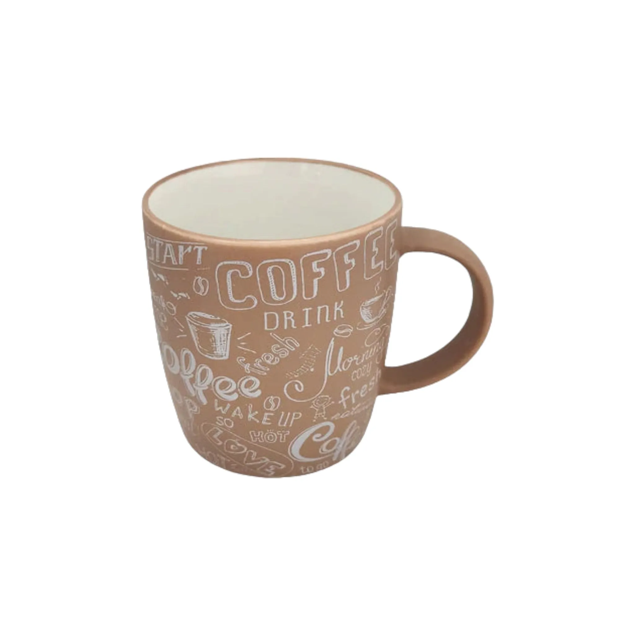 Tazzy Porcelain Coffee Mug 385ml Patterned 1pc