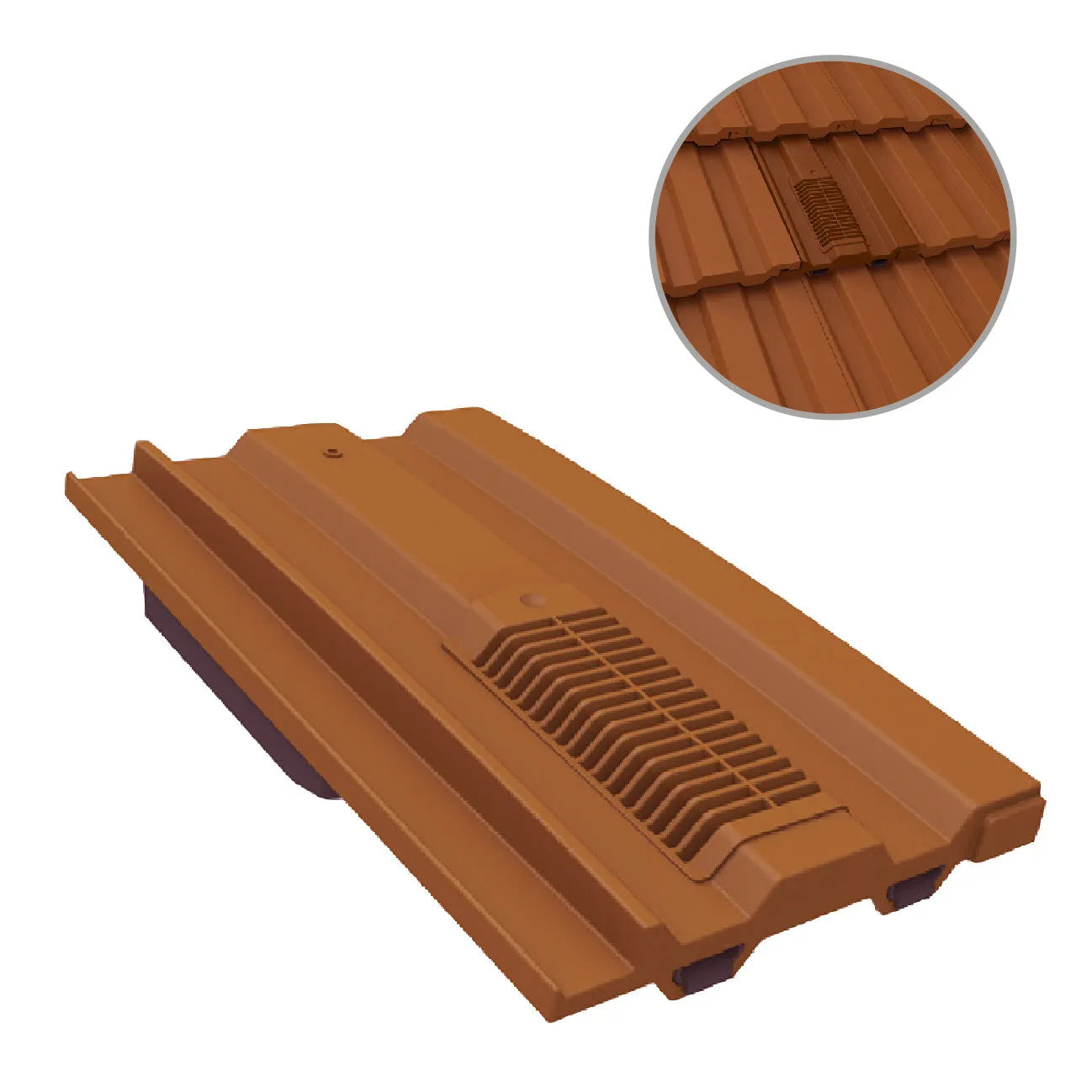 Terracotta Castellated Roof Tile Vent for Marley Redland Sandtoft