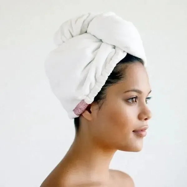 The Quick Dry Hair Towel - White