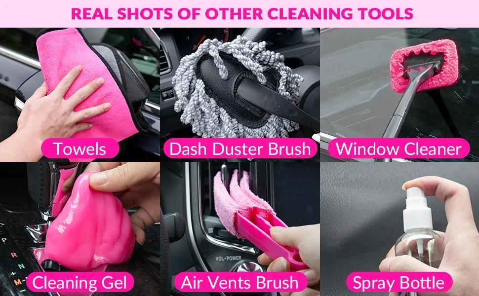 Think Learn Car Vacuum Detailing Kit, Interior Car Cleaning Kit