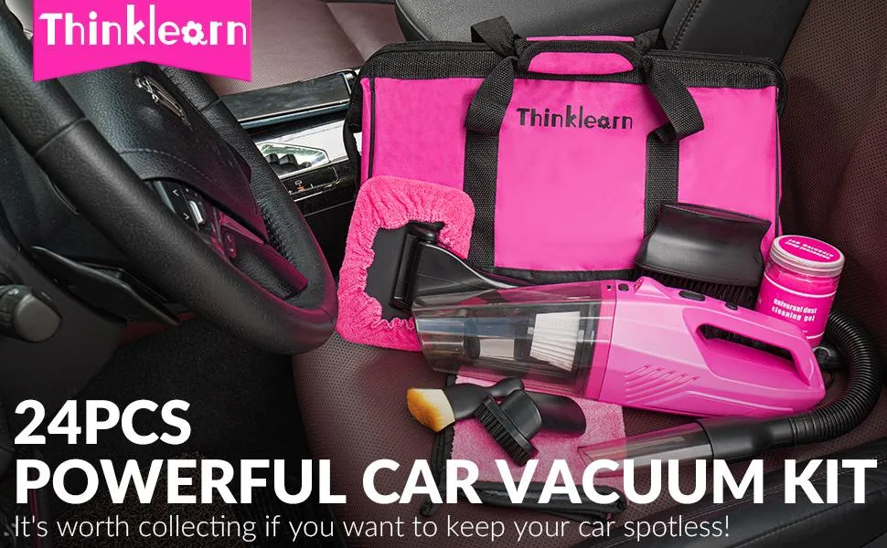 Think Learn Car Vacuum Detailing Kit, Interior Car Cleaning Kit