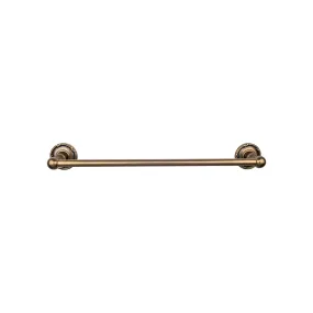 Top Knobs ED8GBZE Edwardian Bath Towel Bar 24 Inch Single - Ribbon Bplate German Bronze