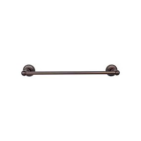 Top Knobs ED8ORBA Edwardian Bath Towel Bar 24 In. Single - Beaded Bplate Oil Rubbed Bronze