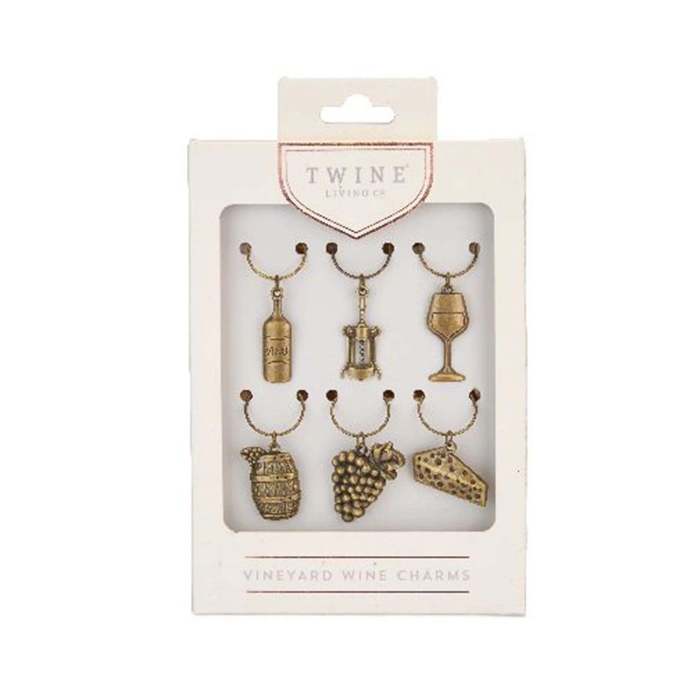 Twine Grapevine Vineyard Wine Charms