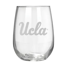 UCLA Bruins 17 oz. Stemless Wine Glass