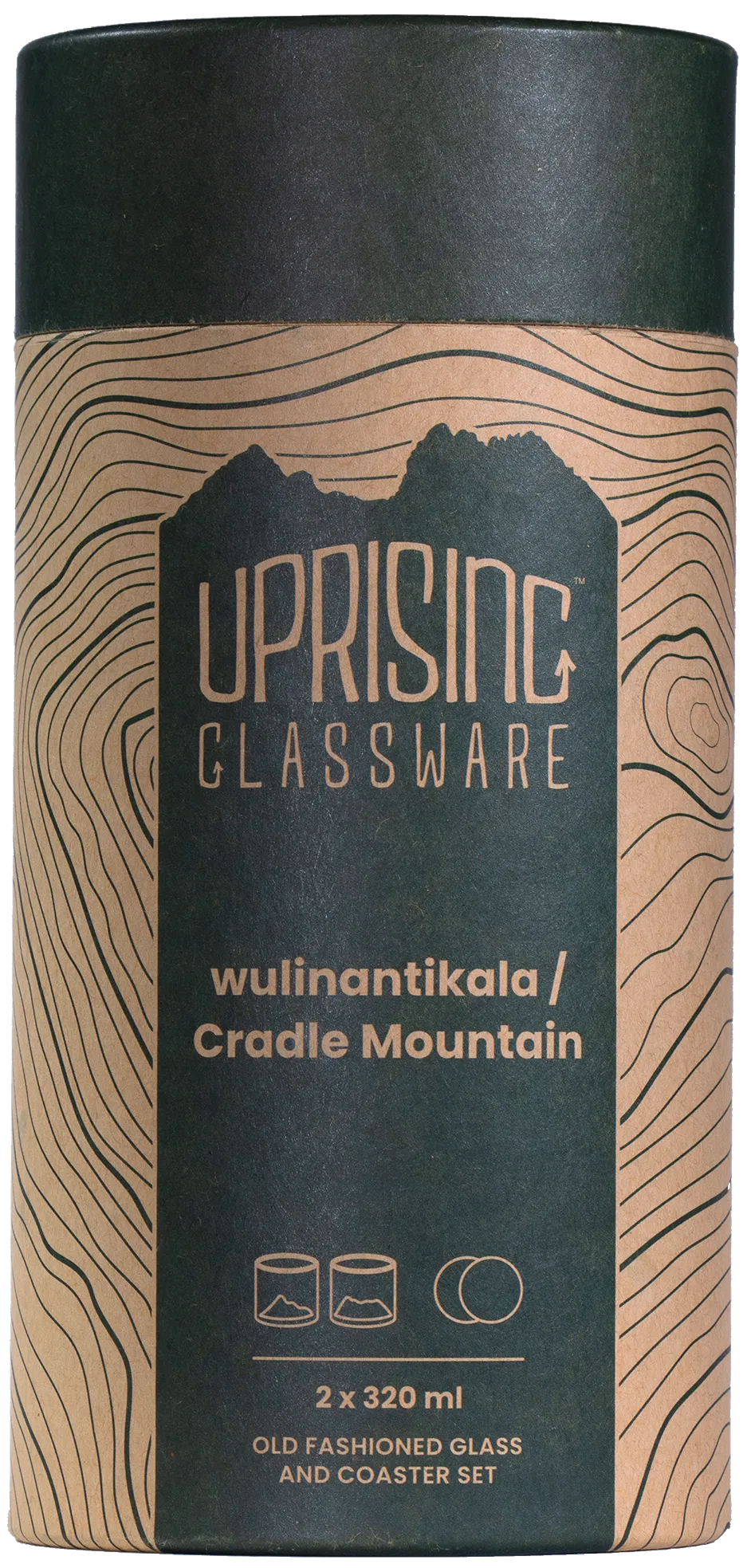 Uprising Glassware Glass Twin Set - Cradle Mountain