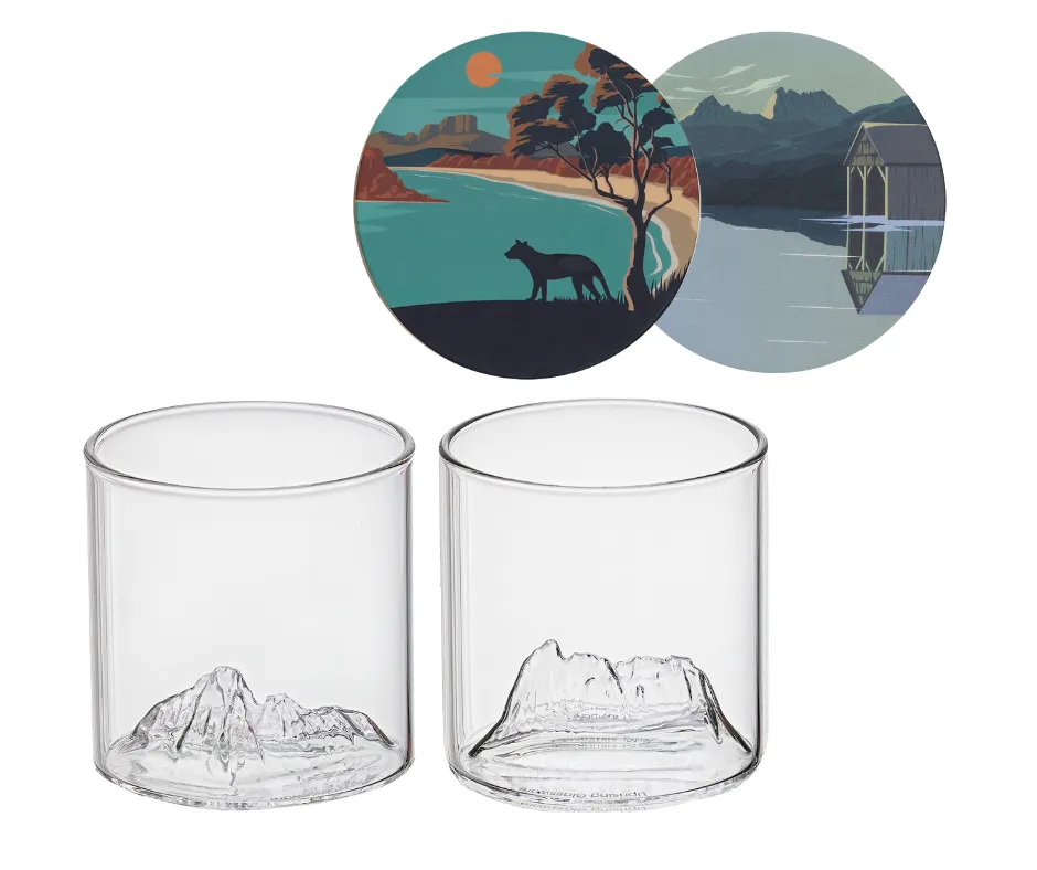 Uprising Glassware Glass Twin Set - Cradle Mountain