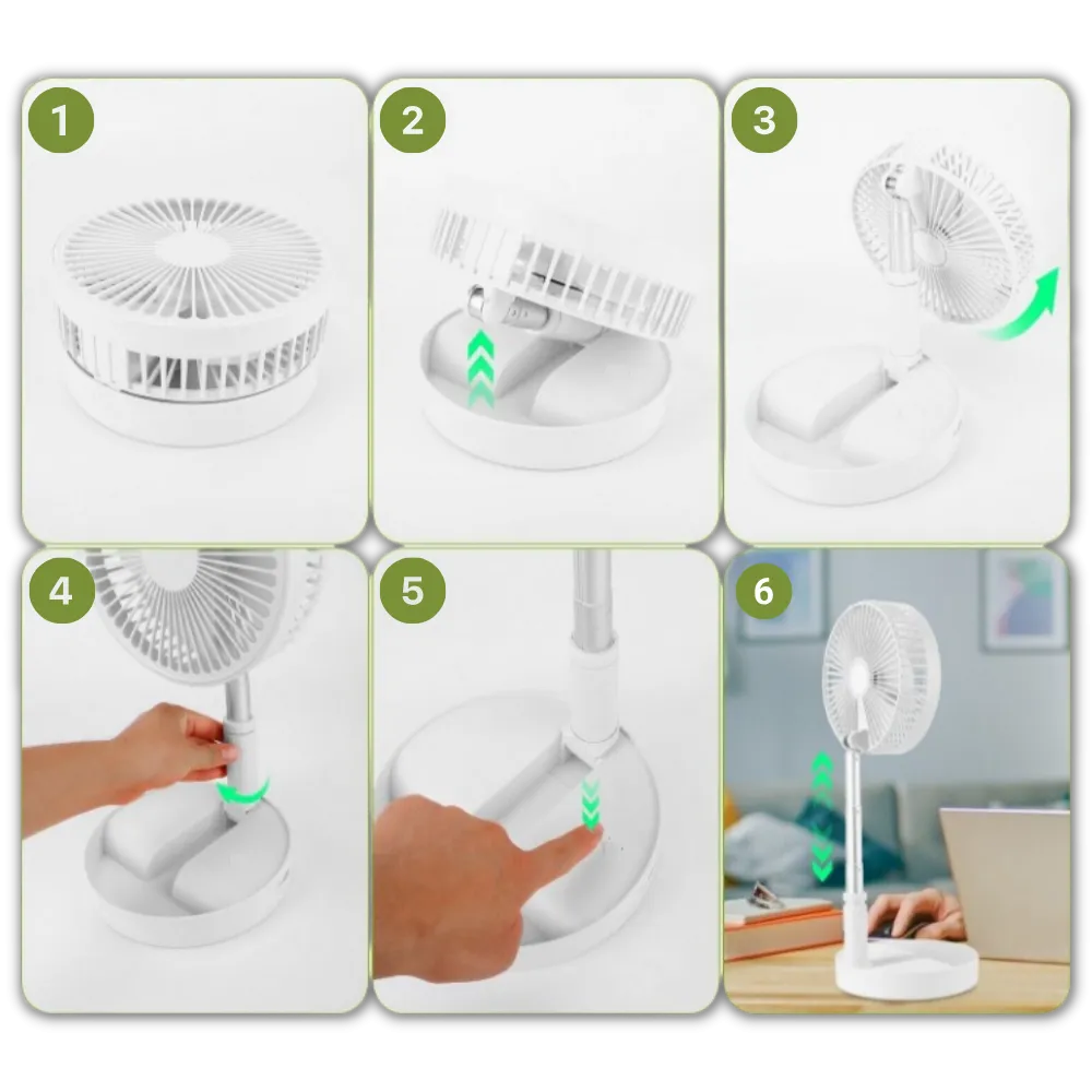 USB charging portable fan