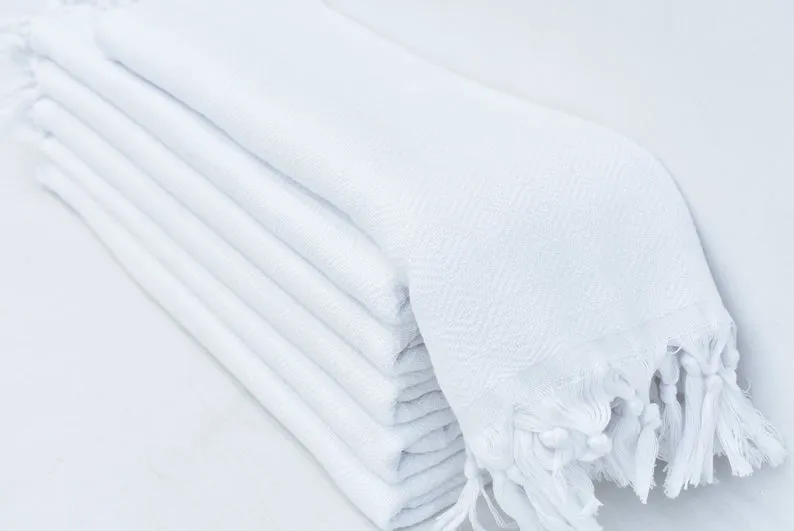 VENICE WHITE TURKISH TOWEL