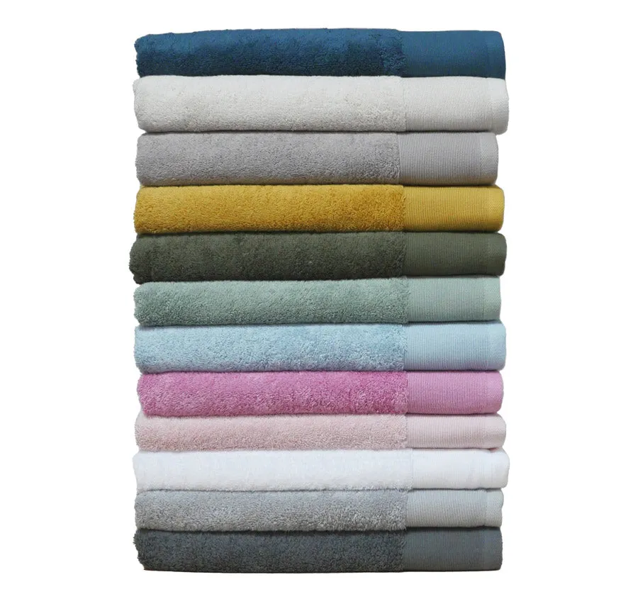 Vida Organic 630GSM Cotton Bath Towel Range Charcoal