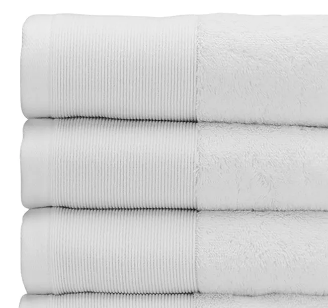 Vida Organic 630GSM Cotton Bath Towel Range White