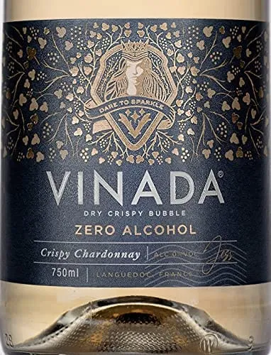 VINADA - Crispy Chardonnay - Zero Alcohol Wine - 750 ml (2 Glass Bottles)