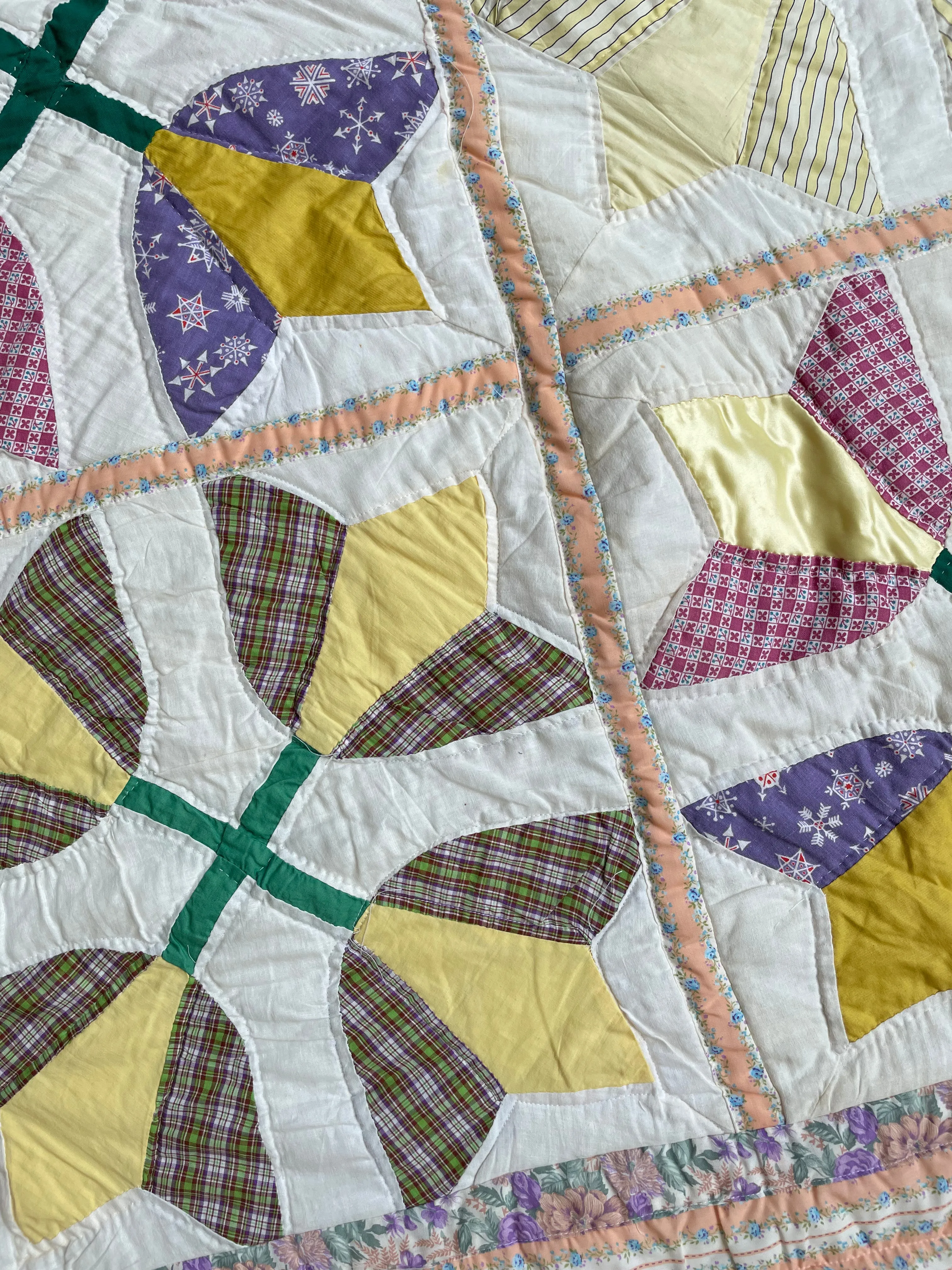 Vintage Lily of the Valley Quilt