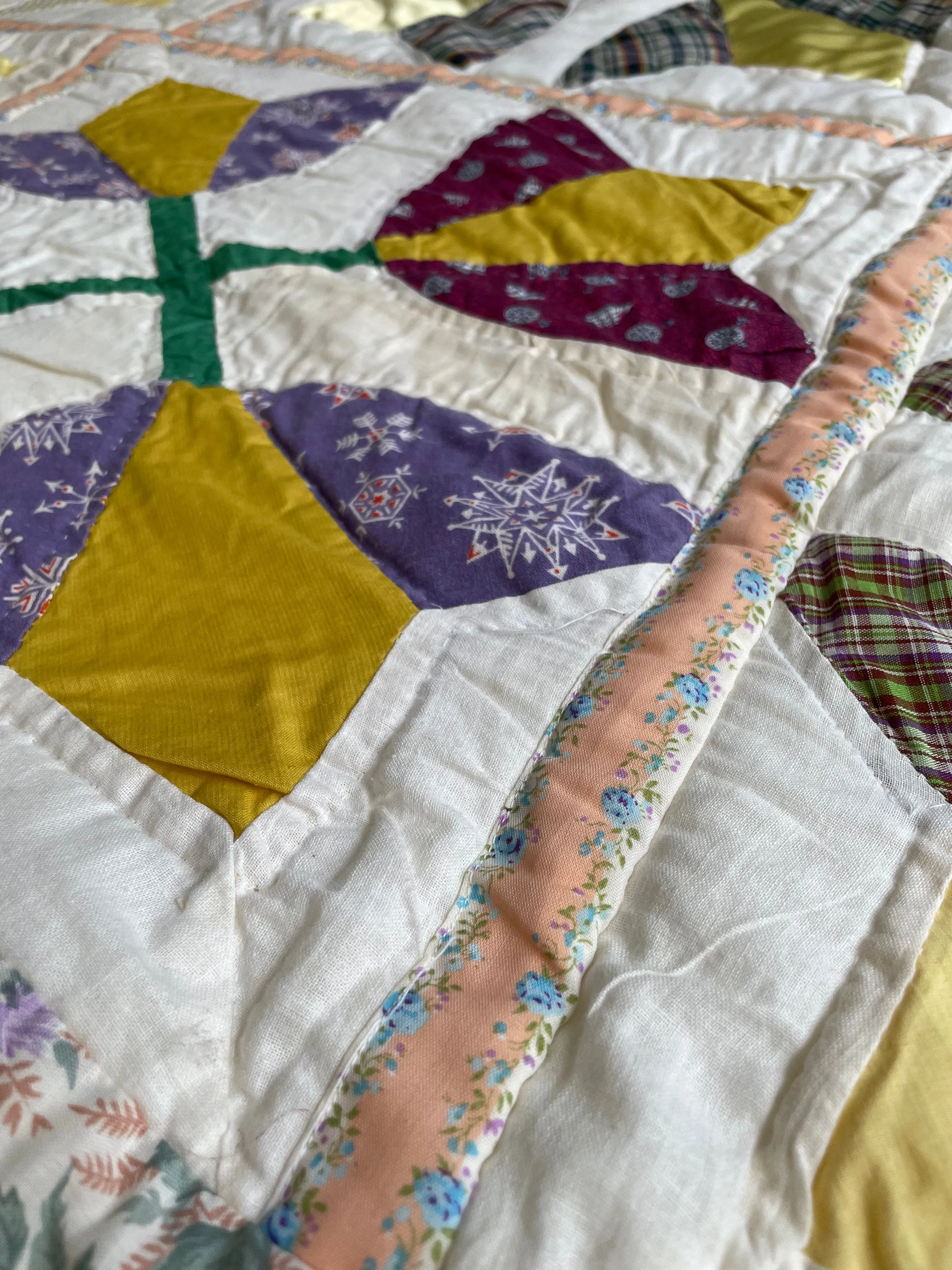 Vintage Lily of the Valley Quilt