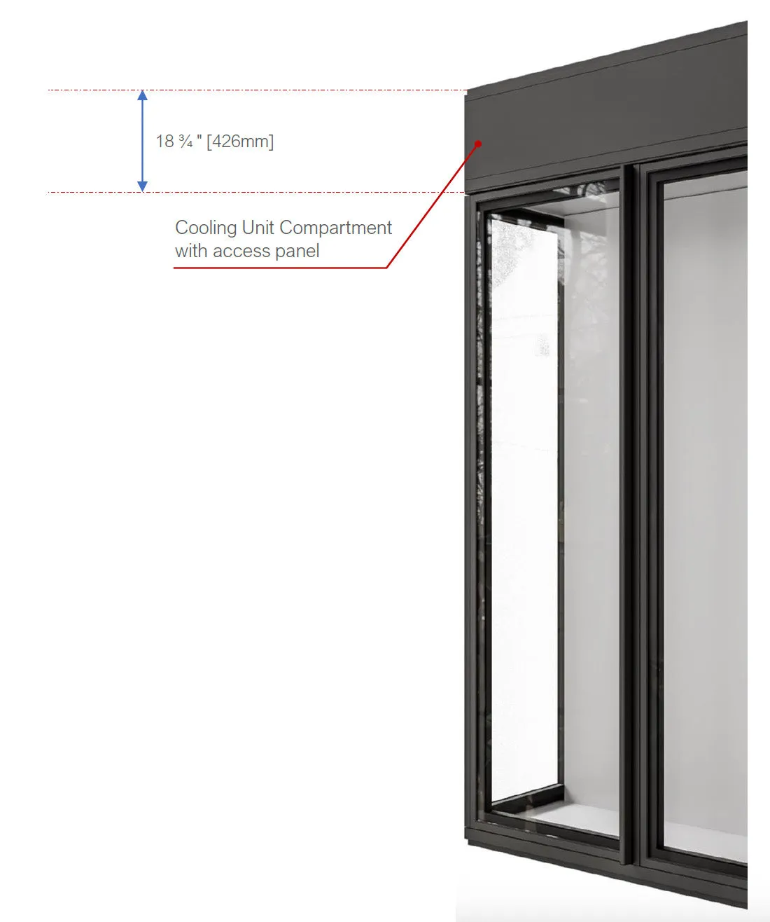 VITRUS Glass Enclosed Wine Cellar - Model C