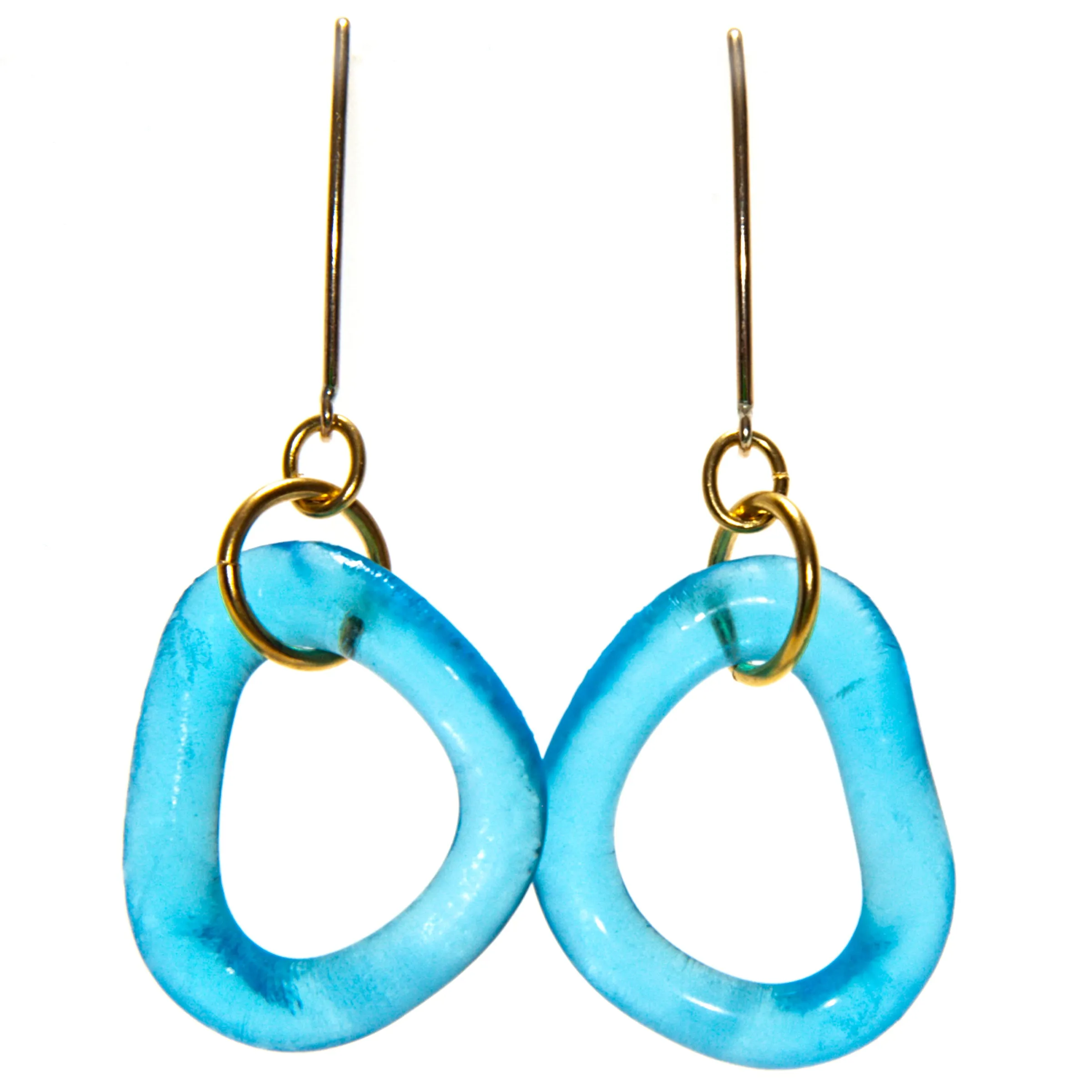 Wave Boomerang Earring Ocean Colors