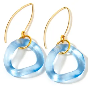 Wave Boomerang Earring Ocean Colors