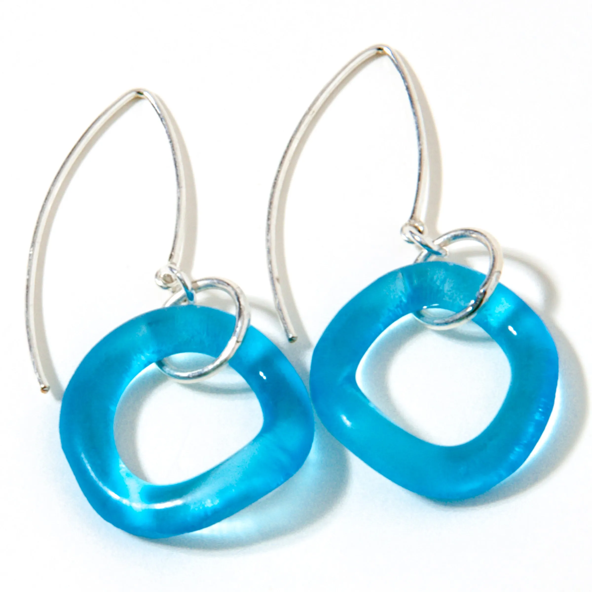 Wave Boomerang Earring Ocean Colors