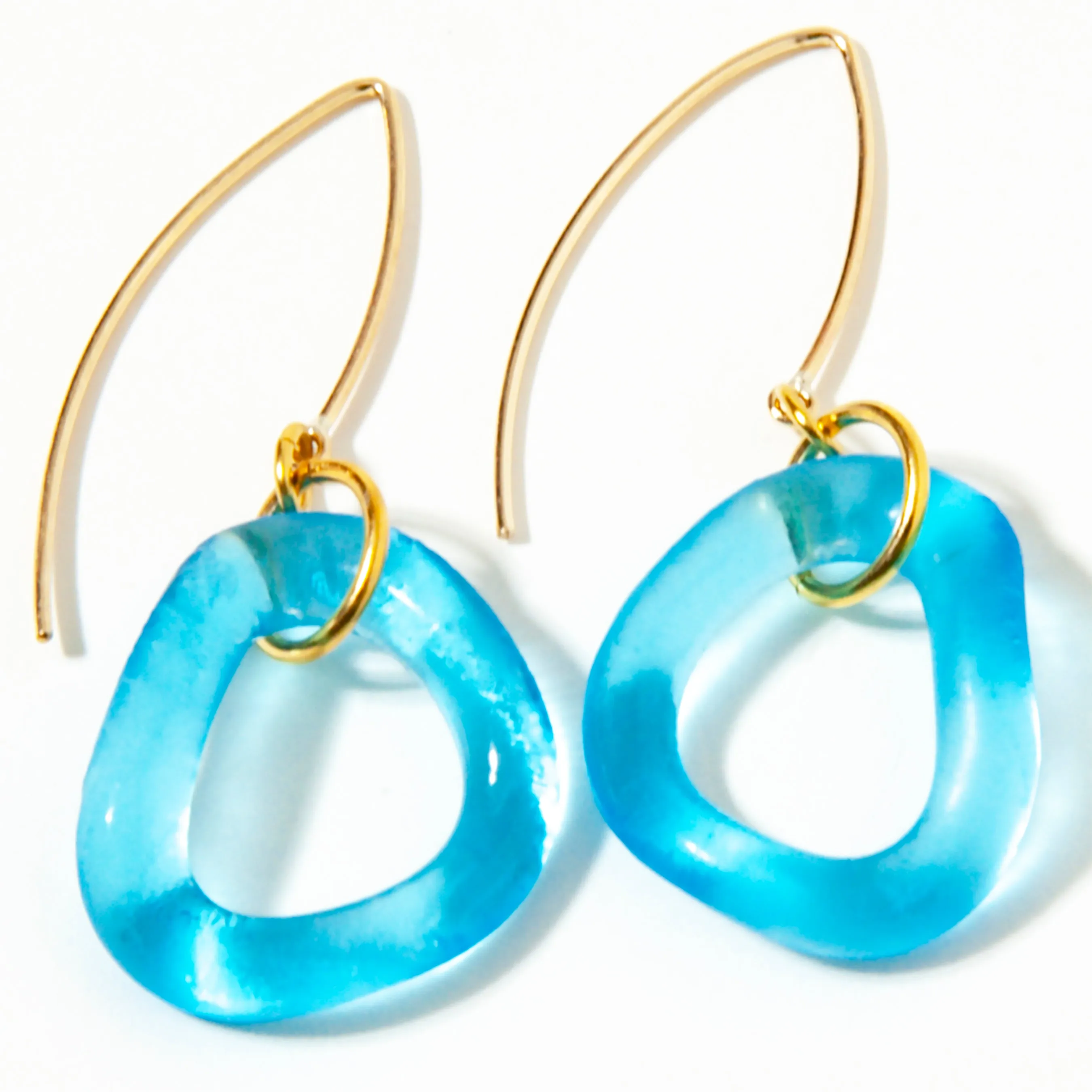 Wave Boomerang Earring Ocean Colors