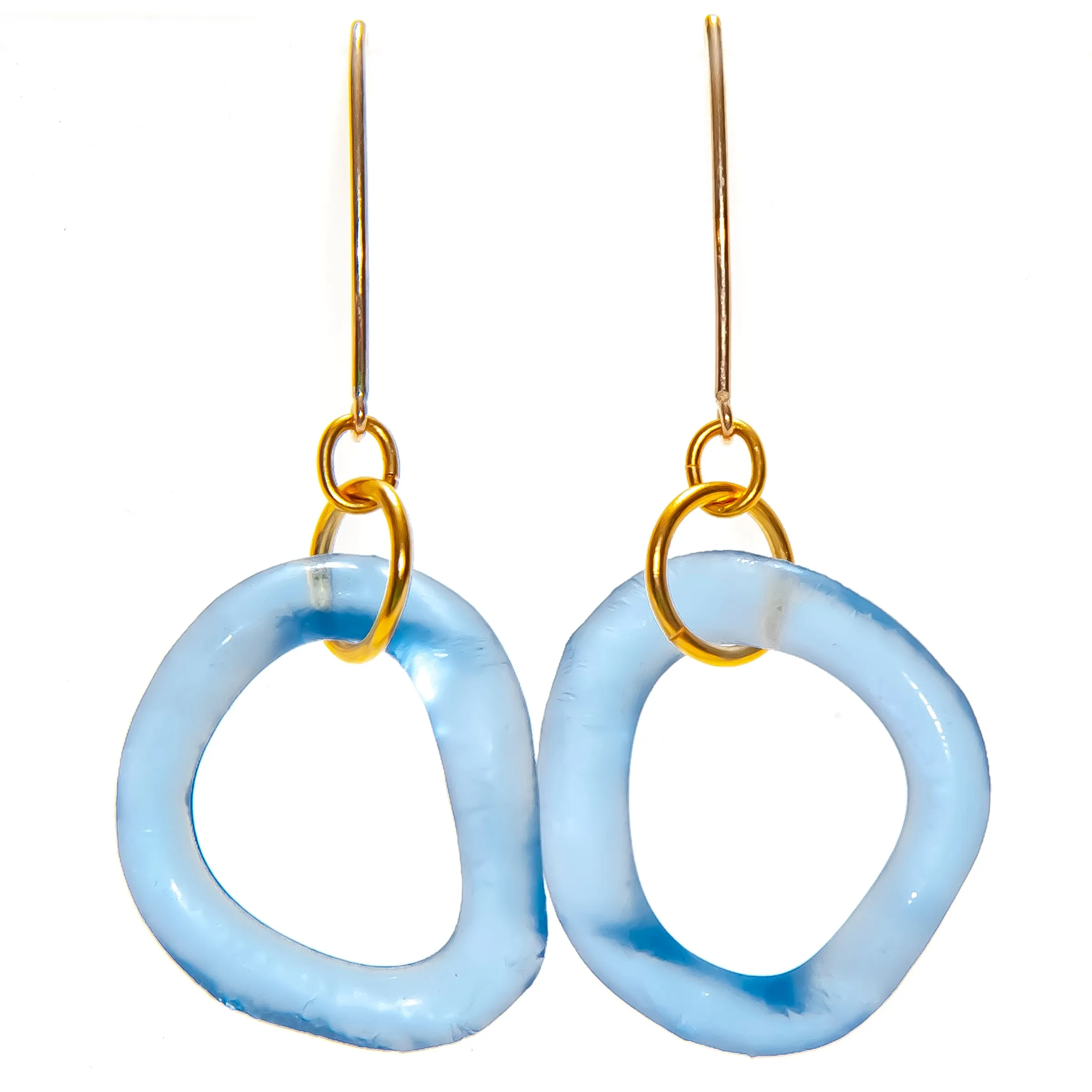 Wave Boomerang Earring Ocean Colors