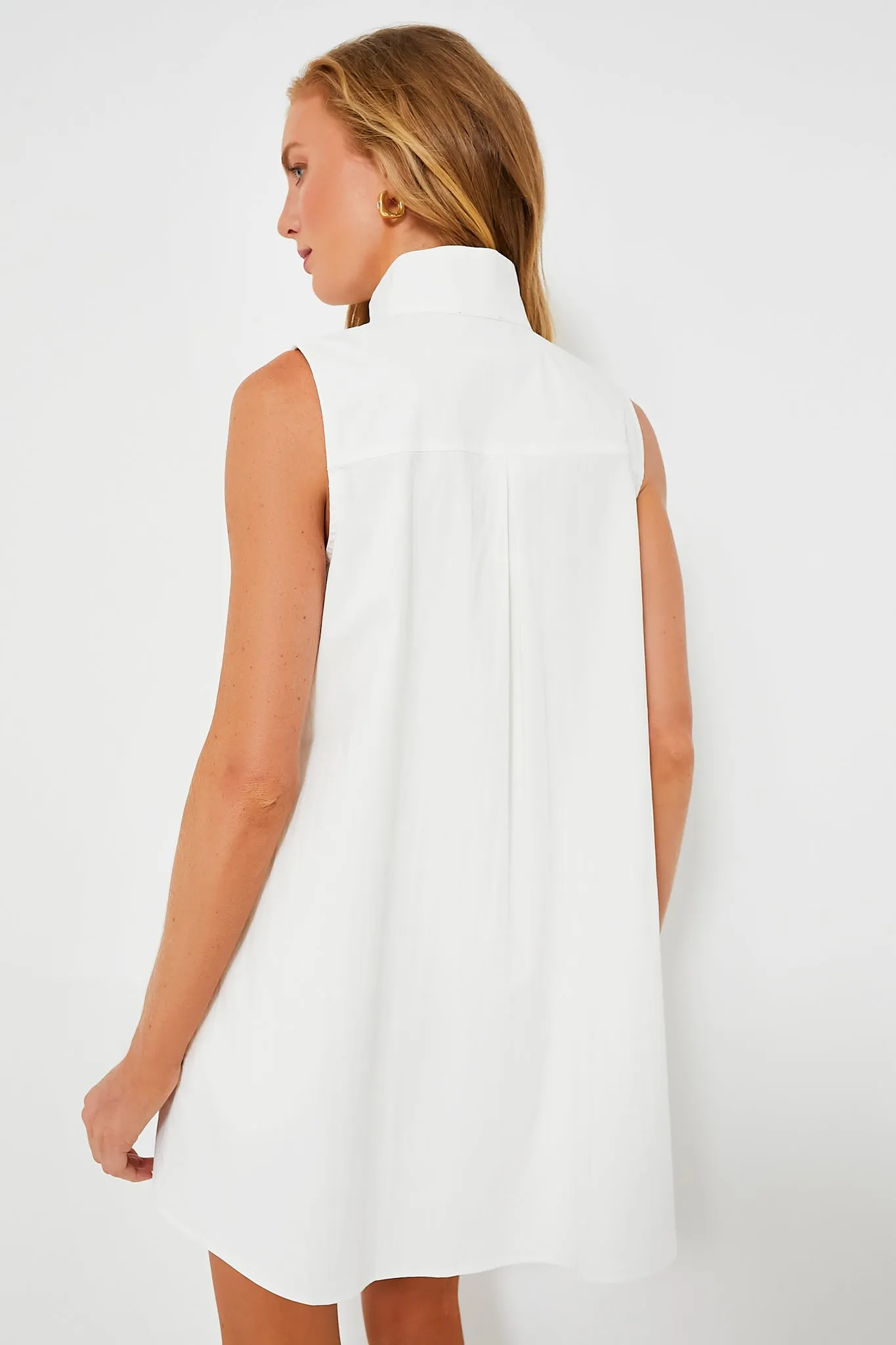 White Sleeveless Charlie Dress