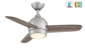 Wind River WR2008GI The Mini 36" Indoor Outdoor Ceiling Fan in Galvanized Iron