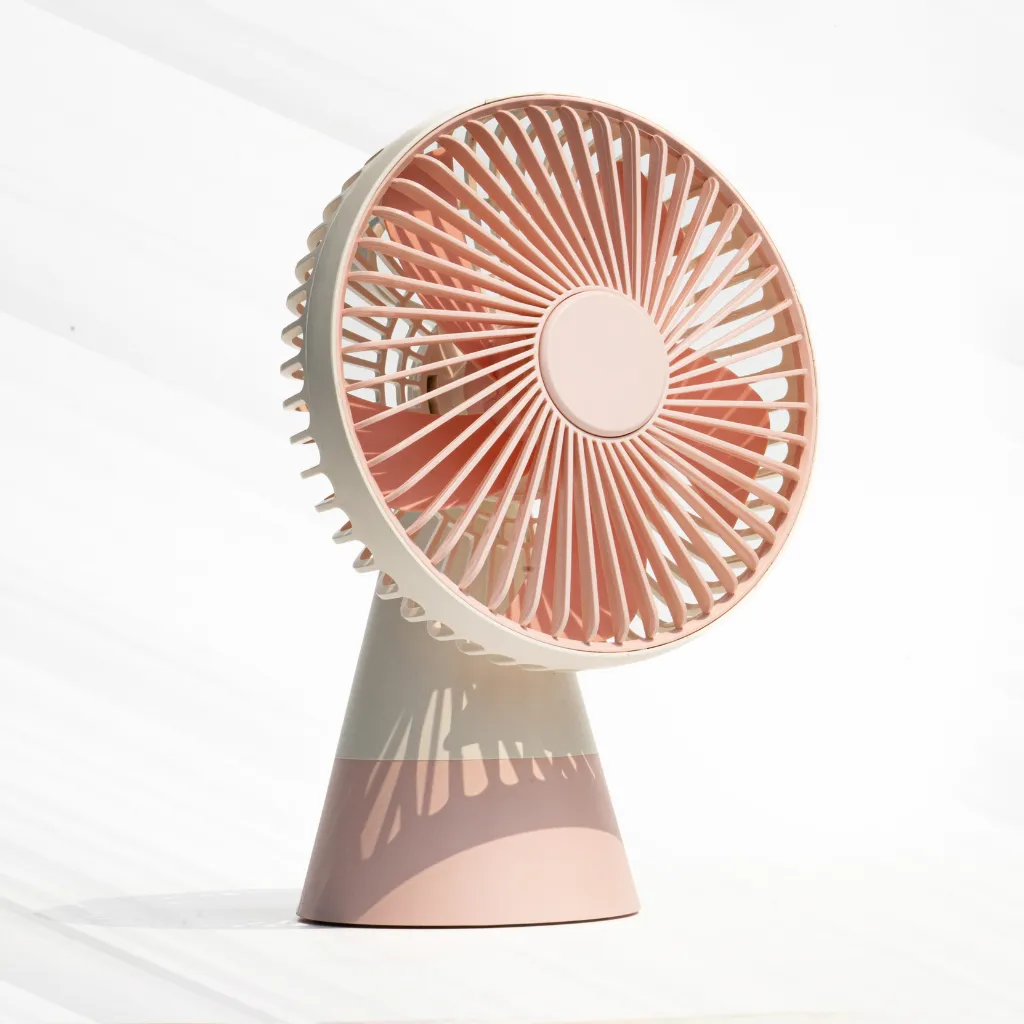 Windmill- Rechargeable Portable Fan (Pink)