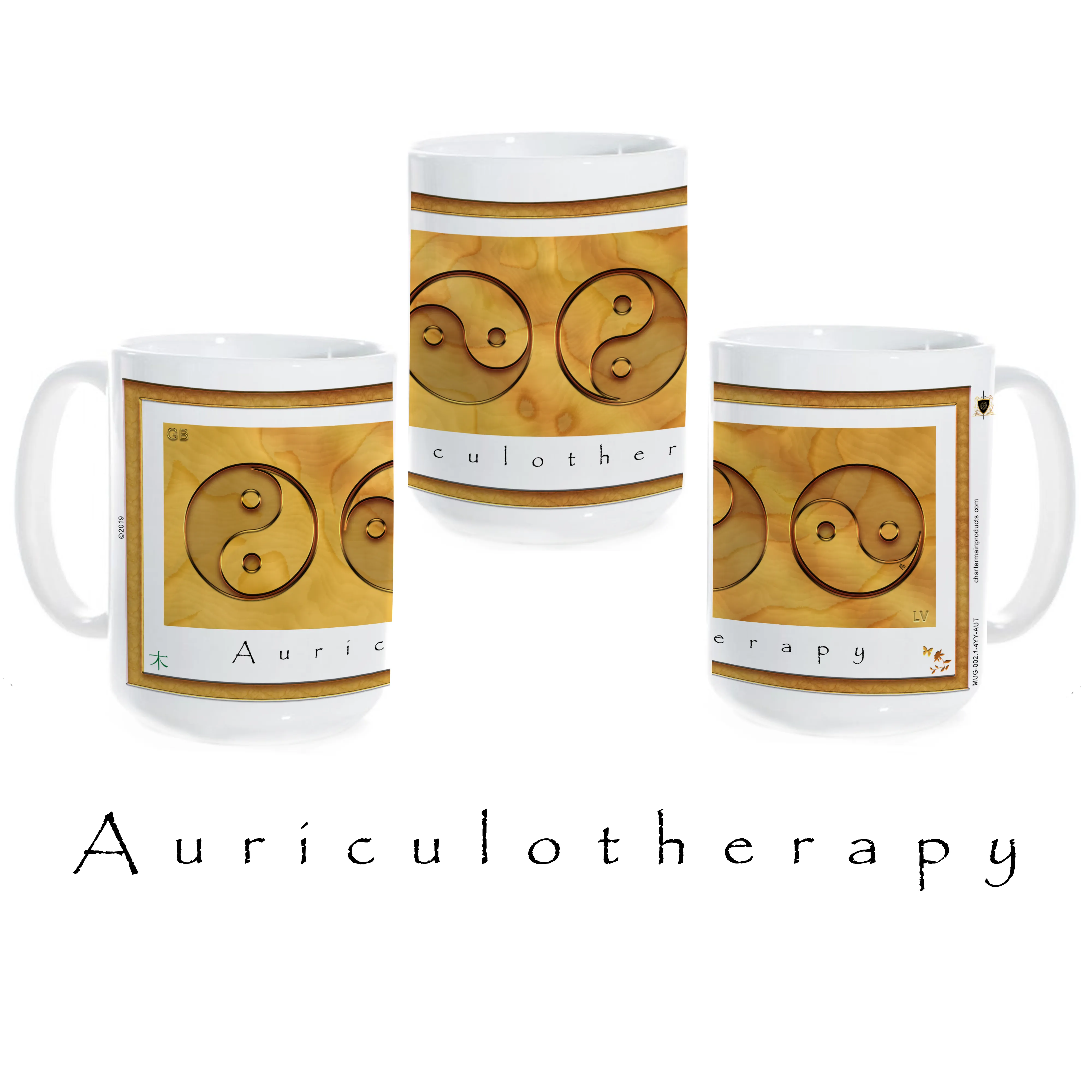 Yin Yang Coffee Mug "Wood" (Auriculotherapy)