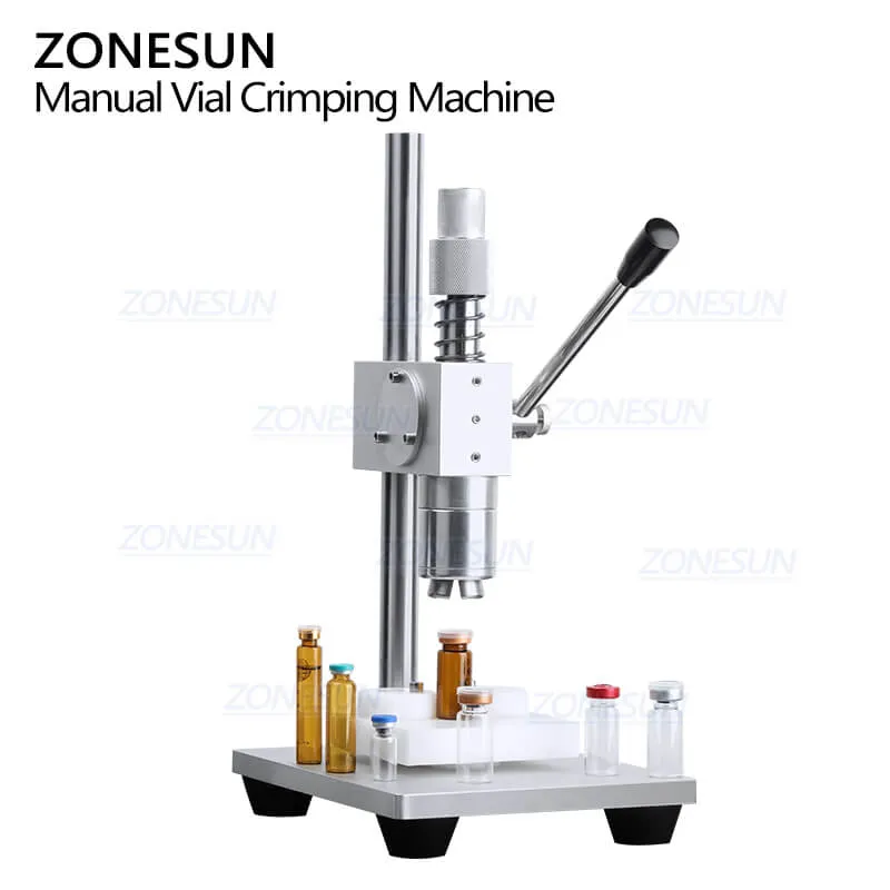 ZS-TVC2 Manual Flip-off Caps Solvent Bottle Capper Solvent Bottle Crimper Vial Capping Machine